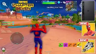 Red Magic Nova 144 FPS Fortnite Mobile Gameplay *Spider-Man Skin Wins Gameplay Full Game Chapter 7*