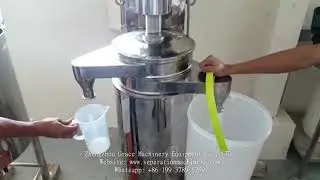 GF Type Tubular Centrifuge Separator Separation Coconut Oil Test Video-Zhengzhou Grace Machinery