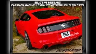 MUSTANG V6 SOLO PERFORMANCE HIGH FLOW CONVERTERS AND MACH-XJ CAT BACK EXHAUST KIT VIDEO