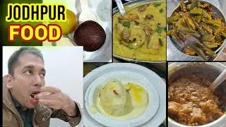 JODHPUR Food Tour Part 3 | Gatta Sabzi, Aloo Paratha, Kadhi Pakoda, Bhindi, Bajra Roti, Gulab Jamun 