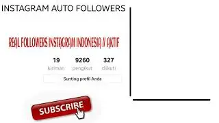 Auto FOLLOWERS instagram 2017 - 2018 REAL aktif Indonesia +Like Foto2 real100%