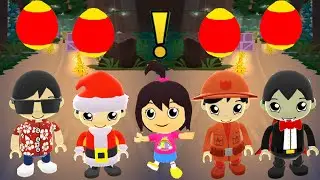 TAG WITH RYAN SANTA VS DINO VS HAWAII VS COUNT RYAN AND KATE EGG EDITION GAMEPLAY