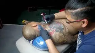 Tattoo cover up by 4eyestattoo​ | #thailand​ #rayong​ #tattoocoverup