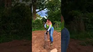 How to cut wood asmr