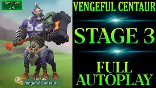 Lords Mobile Limited challenge Tarkus past stage 3 fully auto | Vengeful Centaur Stage 3 fully auto