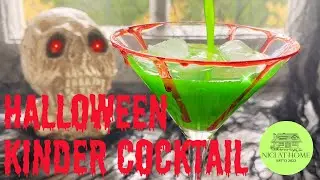 Halloween Kindercocktail mit Blutrand am Glas perfekt f&uuml;r Deine Halloweenparty