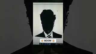 Draw Tony Stark with only 3 lines of python code #shorts #python #easily #pythonprogramming
