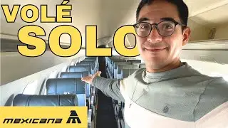¿Cómo es volar con Mexicana? Volé un avión completamente SOLO 🤯 al AIFA en CDMX  ✈️