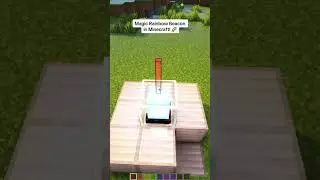 🌈 100% Working Rainbow Beacon in Minecraft! #shorts