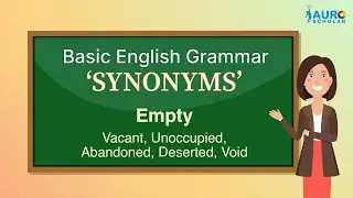 Synonyms | Online English learning| Basic English grammar|  Online scholarship apps- Auro Scholar