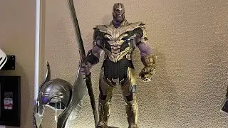 Iron Studios Thanos 1/4 Scale Deluxe Edition statue unboxing