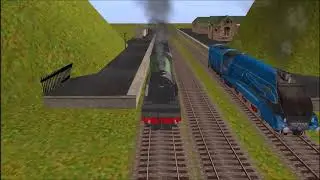 Trainz Racing #3 The Flying Scotsman vs Mallard (Trainz Tournament)