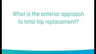 Anterior Approach (DAA/minimally invasive) Total Hip Replacement - Dr Danny Awwad