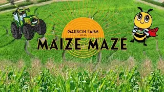 Garson Farm Maize Maze 2025 FROM ABOVE 🌽