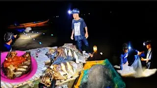 1 MALAM BERBURU IKAN DAN MENIKMATI HASIL DI DANAU TEMPE  EPS 6 HIDUP SELAMA 100 HARI DI RUMAH APUNG