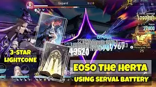 E0S0 The Herta with Serval Battery Using 3-Star Passkey LC vs. Pure Fiction | Honkai Star Rail 3.0
