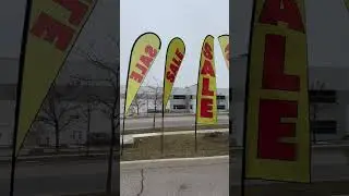 15' Large Feather and Tear Drop Flag Kit