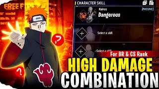 High Damage Character Combination in Free Fire 2025 🔥 | Best Skills for CS Rank & BR Rank 