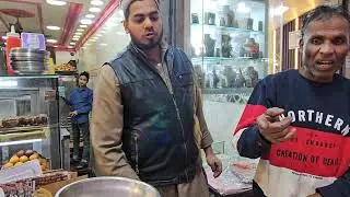 Exotic White Carrot Halwa or Pudding in Pure Desi Ghee Kamaal Sweets House, Jama Masjid, Delhi