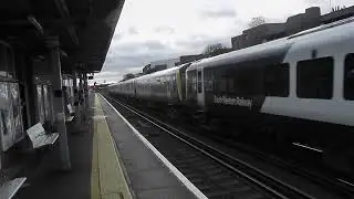 South Western Railway Class 444 (10) car pass Eastleigh for Weymouth & Poole