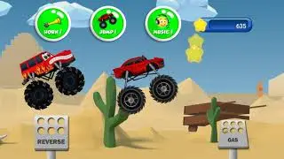 Monster Truck Kids Racing - Adventure Racing Game for Kids - Android/iPhone Gameplay