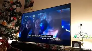 Air Force One 1997 Film James Marshall USA President takes over the Plane jumping onboard in Cockpit