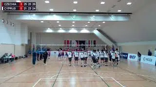11.1.2024. CEV ECQ U18 MEN 1st round, Pool B, Czechia - Cyprus