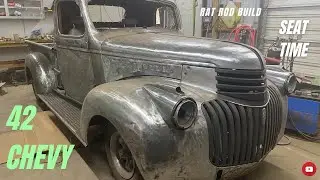 42 Chevy truck Rat Rod build. Working on the seat base.