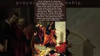 Summarized Bible Chapters: Acts Chapter 5