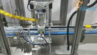 #Automatic plastic #can #servo screw #capping #machine #factory, plastic cover #capper #equipment