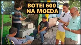 Feira animada: Tentei comprar a moeda por 600 mas ele n&atilde;o quis #numismatica