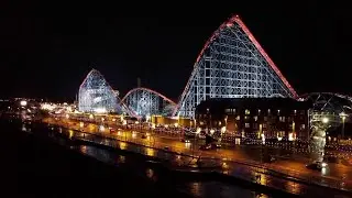 Drone flight over Blackpool Pleasure Beach