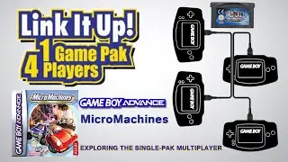 GBA Single-Pak Link - Micro Machines (a horrible test of 4-player patience with toxic waste)
