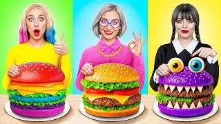 Кулинарный Челлендж: Уэнсдей Против Бабушки | Смешные Рецепты с Едой Multi DO Challenge