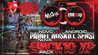 Saiu⚙️😈PAINEL NOSKILL SENSI - PACK ERIK10 SENSI ANDROID E IPHONE  - PAINEL FREEFIRE - PACK DE SENSI