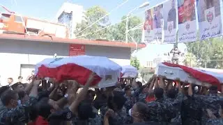 Beirut-Explosion: Bewegende Gedenkfeier f&uuml;r Feuerwehrleute