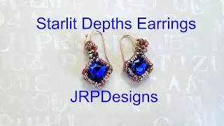 Starlit Depths Earrings and Potomac Beads January Best Bead Box
