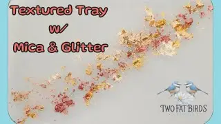 ResinCrete Tray Getting Texture from, mica, glitters & crushed glass #resincrete #glitter #resinart