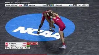 2017 NCAA Wrestling 157lbs: Tyler Berger (Nebraska) vs Ryan Mosley (Gardner Webb)