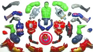 Assembling superhero toys/ ironbuster, Hulk Deadpool/ avengers action figure