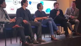 Bitclave CEO Alex Bessonov. Blockchain panel, Fintech week, Silicon Valley