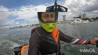Corriendo jetski en isla de cabra puerto rico 