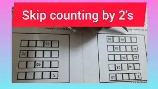 Learn with me to skip counting 2's ।।
