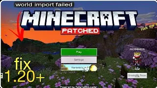 Fixing Minecraft PE World Import in 1.20+: Easy Steps
