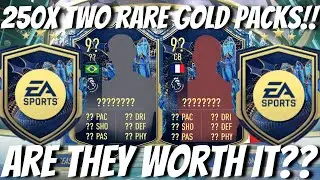 I opened 250x TWO RARE GOLD PLAYERS PACK and got...
