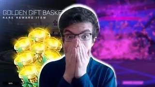 *INSANE LUCK* OPENING MY GOLDEN GIFT BASKETS ON ROCKET LEAGUE!