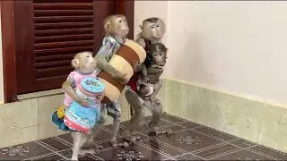3 Siblings Walk Hugging Sister Kobie Tightly To Take Pillow & Blanket To Mom For Bed Time ,