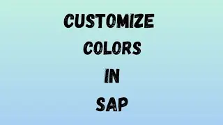 How to change SAP System Colors ? Check out the video for step by step guide ! #sap #sapvibez