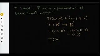 Matrix Representations of Linear Transformations