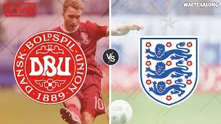 DENMARK vs ENGLAND 🔴 Live Nations League Football Watch Along & Commentary